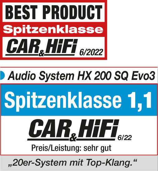 Audio System HX200SQ-EVO3 high end 200mm 2-weg compo set 150 watts RMS