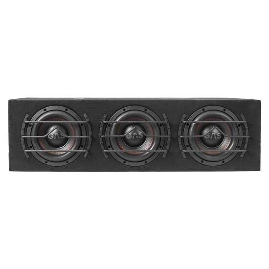 GAS AUDIO MAX B1-38 bassreflex kist 3 x 8 inch 1500 watts RMS 1.33 ohms