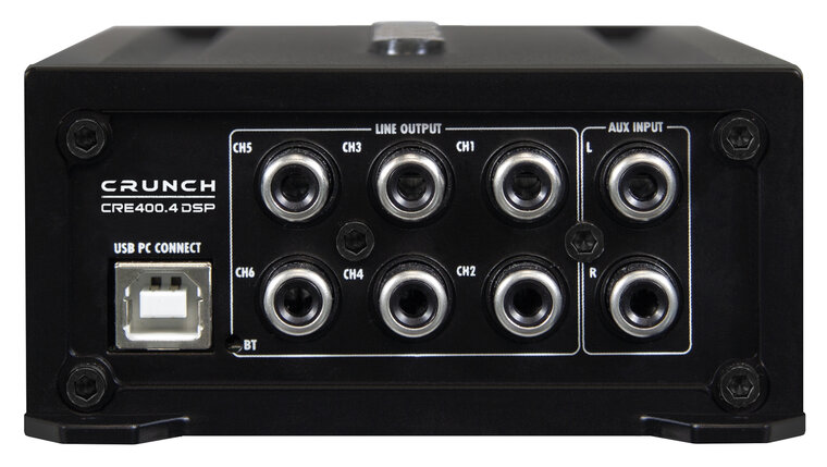 Crunch CRE400.4DSP-ISO versterker 4 kanaals 200 watts RMS met 6 kanaals DSP Full HD Audio