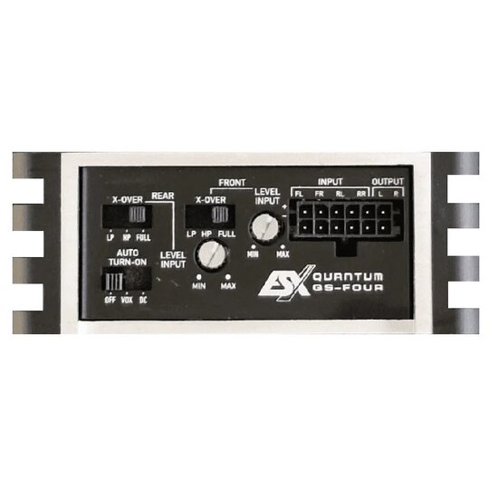 ESX Quantum QS-FOUR nano 4 kanaals versterker 240 watts RMS