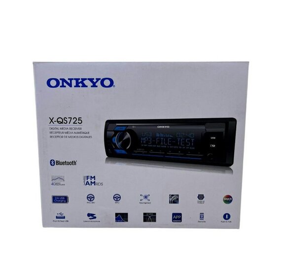 Onkyo X-QS725 autoradio met bluetooth usb DSP en optische uitgang