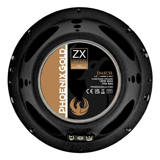 Phoenix Gold ZX65CSS luidspreker set 16,5 cm 2-weg compo 75 watts RMS 4 ohms