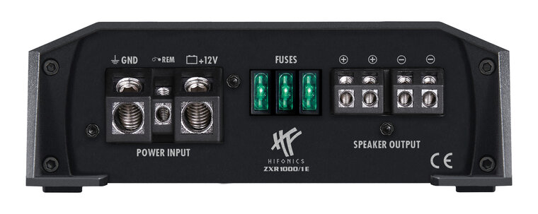 Hifonics Zeus ZXR1000.1E mono block versterker 1000 watts RMS 1 ohms