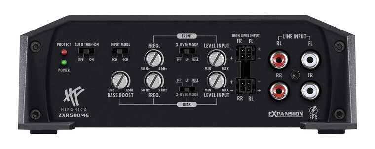 Hifonics Zeus ZXR500.4E versterker 4 kanaals 500 watts RMS