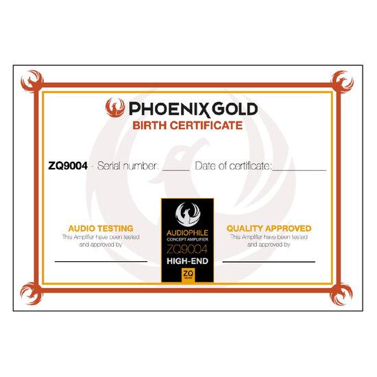 Demo Phoenix Gold ZQ9004 Limited Edition NR17 versterker 4 kanaals Klank Tip