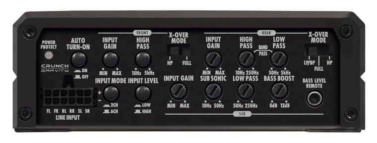 Crunch Gravity GTX2600.6D versterker 6 kanaals 1320 watts RMS