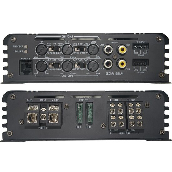 Ground Zero Iridium GZIA135.4 versterker 4 kanaals  560 watts RMS