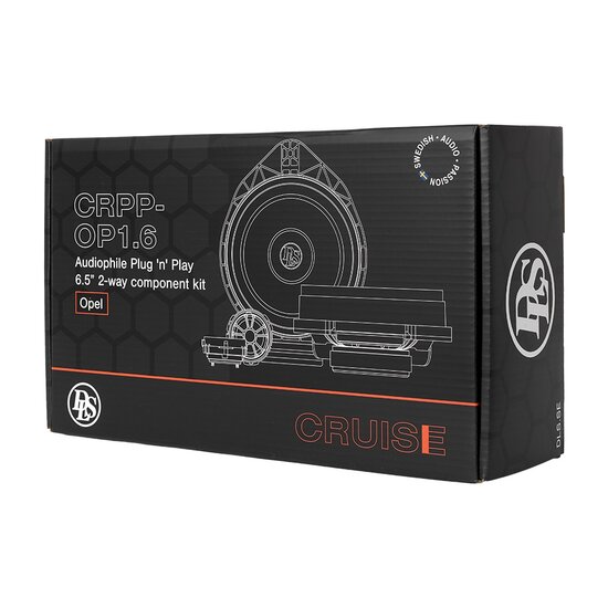 DLS Cruise CRPP-OP1.6 custom fit 16,5 cm compo luidspreker set 100 watts RMS 3 ohms voor OPEL