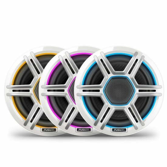 Fusion Apollo APFL65SPW marine luidspreker set wit met RGB LEDS 75 watts RMS 4 ohms