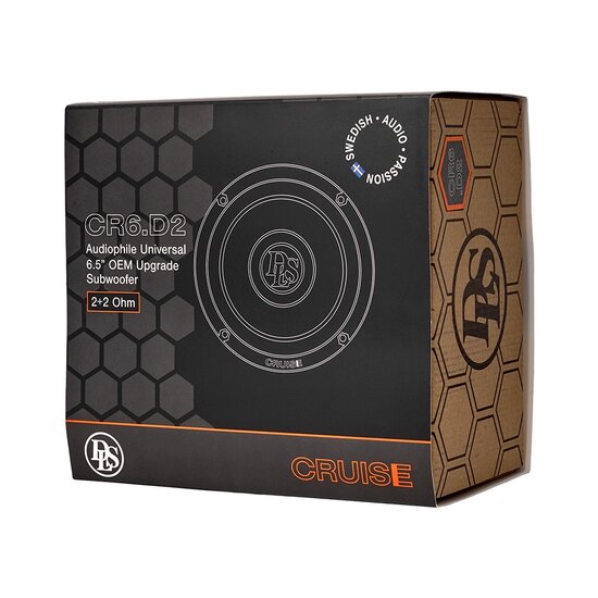 DLS Cruise CR6.D2 OEM 6.5 inch upgrade subwoofer 180 watts RMS DVC 2 ohms