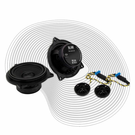 Blam Relax KIT BM100FS custom fit 10cm 2-weg compo set 50 watts RMS 2 ohms BMW