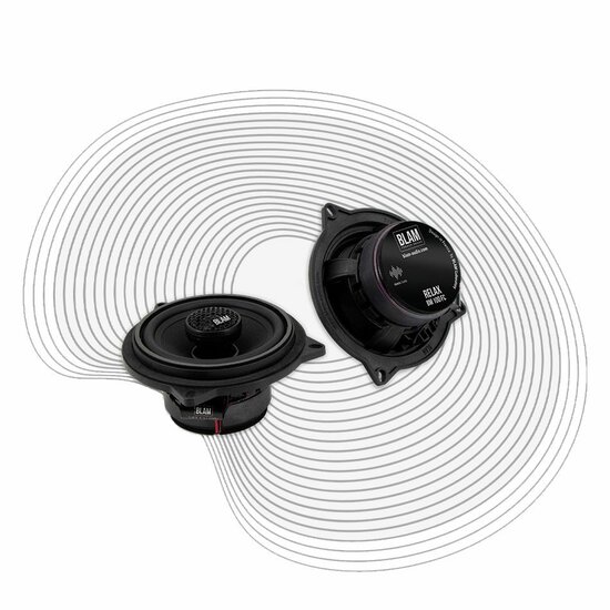 Blam Relax KIT BM100FC custom fit 10cm 2-weg luidspreker set 50 watts RMS 2 ohms BMW