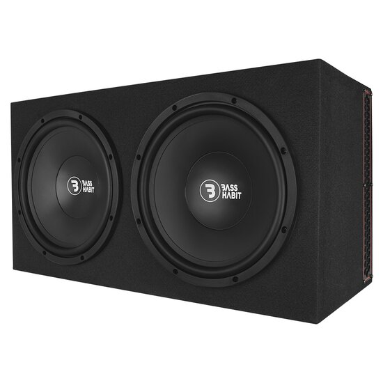 Bass Habit Play PL212A actieve bassreflex kist 2 x 12 inch 250 watts RMS