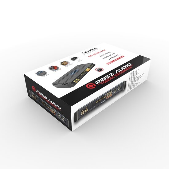 Reiss Audio RS-AE1800.4D versterker 4 kanaals 1800 watts RMS