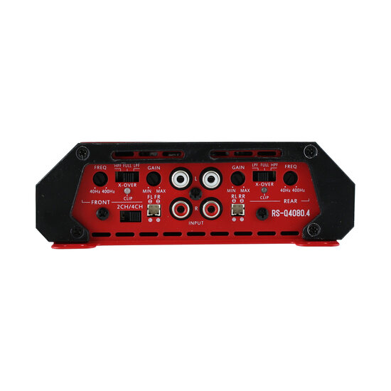 Reiss Audio RS-Q4080.4R (RED) versterker 4 kanaals 480 watts RMS
