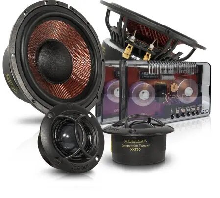 Xcelcus Audio XC65 high end SQ 16,5 cm 2-weg compo luidspreker set 150 watts RMS 4 ohms
