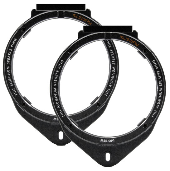 MusWay MSR-OP1 aluminium luidspreker adapter ringen set 165mm voor OPEL