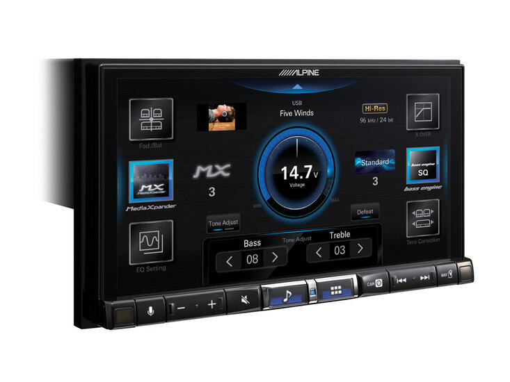 Alpine iLX-705DM 2DIN DAB+ autoradio met bluetooth usb Apple Carplay &amp; Android Auto