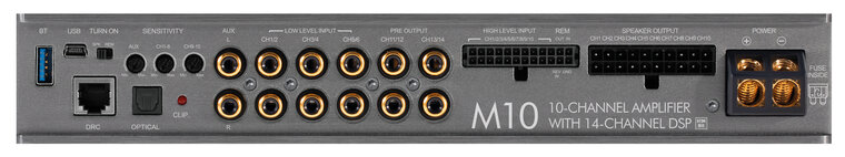 MusWay M10v2-512k dsp versterker 10 kanaals met 1540 watts RMS