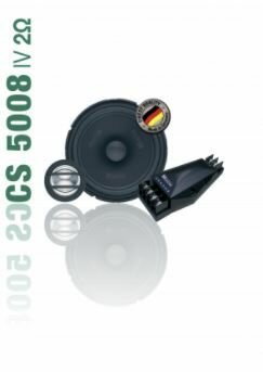 German Maestro Concept CS5008 IV-2 ohms versie 13 cm luidspreker set 2-weg compo 60 watts RMS 2 ohms