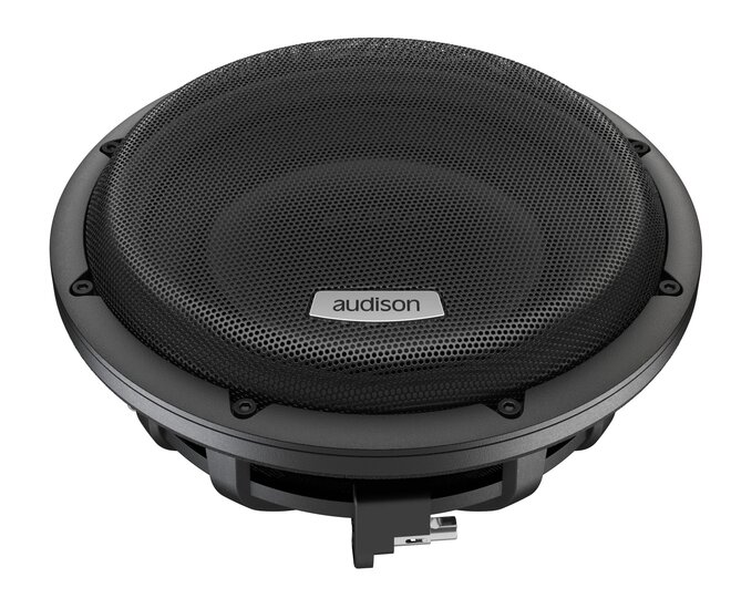 Audison Voce AV10D2-II shallow subwoofer 10 inch 550 watts RMS DVC 2 ohms