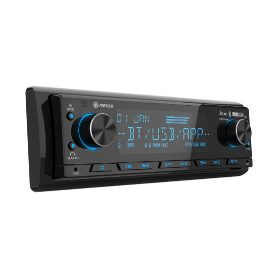 Reiss Audio RS-MX85DSP autoradio 1-din aux usb dsp bluetooth IOS &amp; Android app control