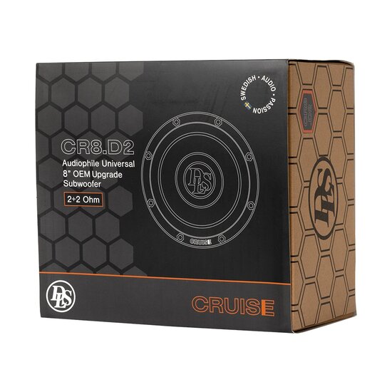 DLS Cruise CR8.D2 OEM 8 inch upgrade subwoofer 250 watts RMS DVC 2 ohms
