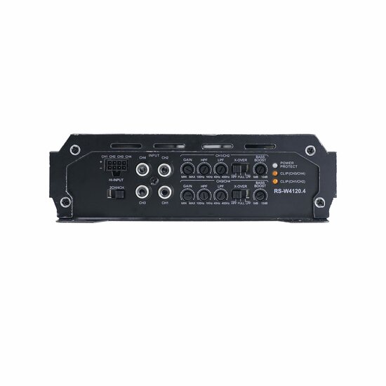 Reiss Audio RS-W4120.4 klasse AB 4 kanaals versterker 640 watts RMS