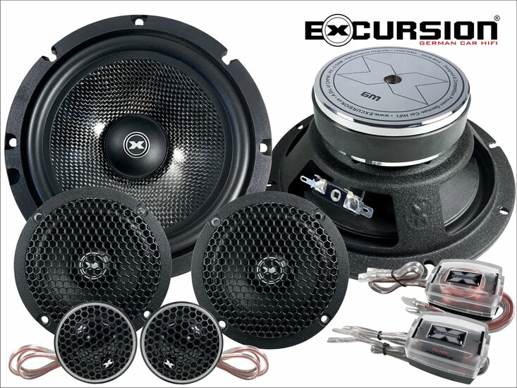 Excursion PX6.3C performance 16 cm 3-weg compo luidspreker set 120 watts RMS 2 ohms