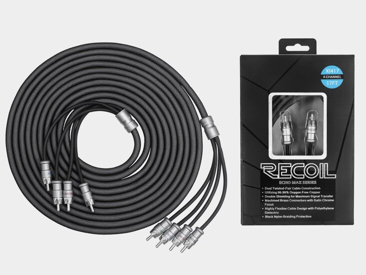 Recoil Audio Echo Max Premium OFC signaalkabel 4 kanaals 510cm