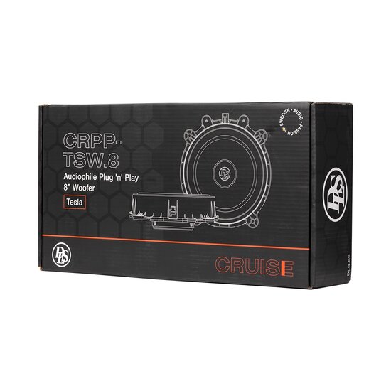DLS Cruise CRPP-TSW.8 custom fit 20cm woofer set 120 watts RMS 4 ohms voor Tesla Model 3 &amp; Y