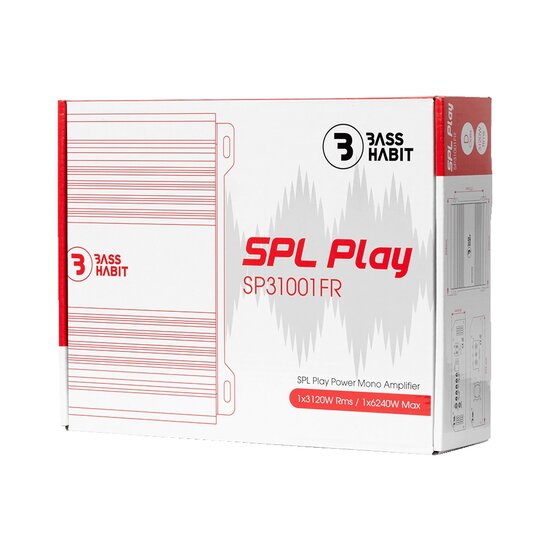 Bass Habit Play SP31001FR mono block versterker 3120 watts RMS 1 ohms