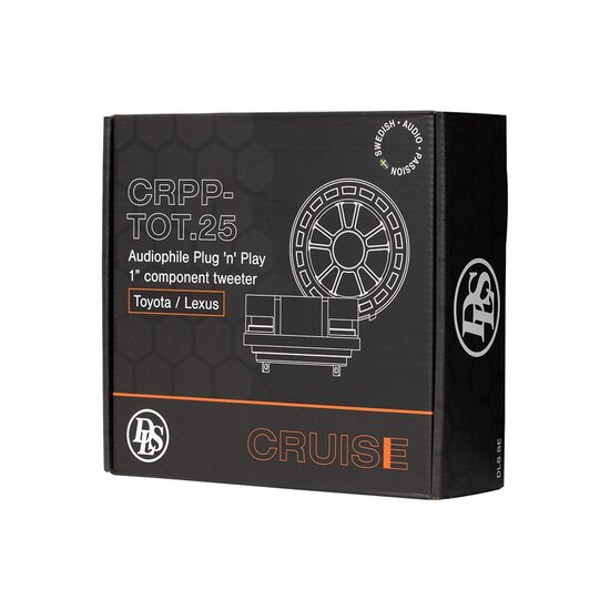 DLS Cruise CRPP-TOT.25 custom fit 25mm tweeter set 50 watts RMS 4 ohsm voor Toyota / Lexus / Subaru