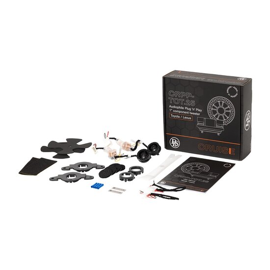 DLS Cruise CRPP-TOT.25 custom fit 25mm tweeter set 50 watts RMS 4 ohsm voor Toyota / Lexus / Subaru