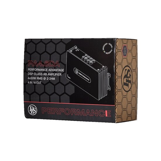 DLS Performance Advantage PA4.6DA DSP versterker 4 kanaals 200 watts RMS