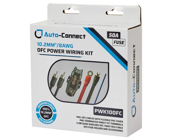 Auto-Connect PWK10-OFC kabelset 10mm2 OFC 2 kanaals