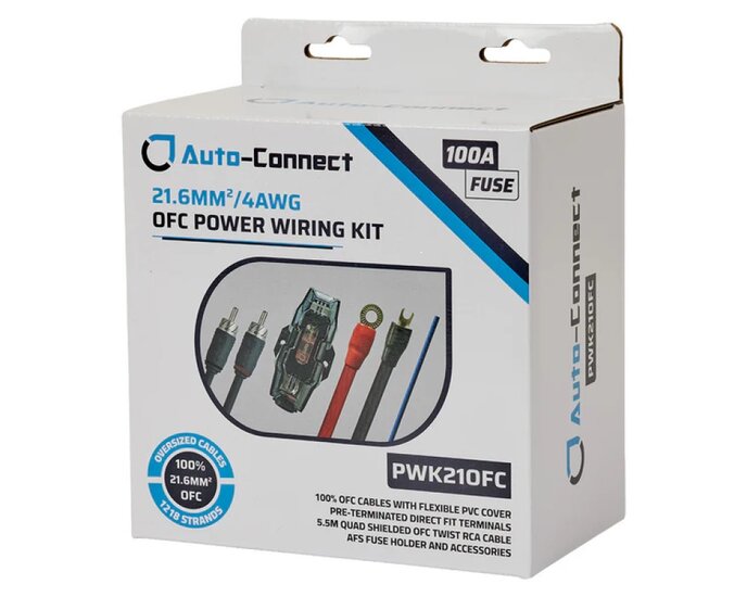 Auto-Connect PWK21-OFC kabelset 10mm2 OFC 2 kanaals lente 5.2 meter