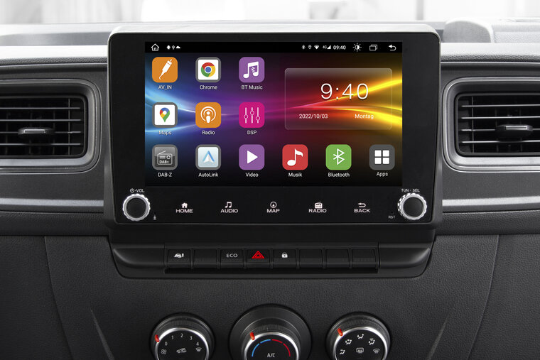 ESX VISION VN940-RM-4G V5 custom fit smart DAB+ radio systeem voor Renault Master Type 3