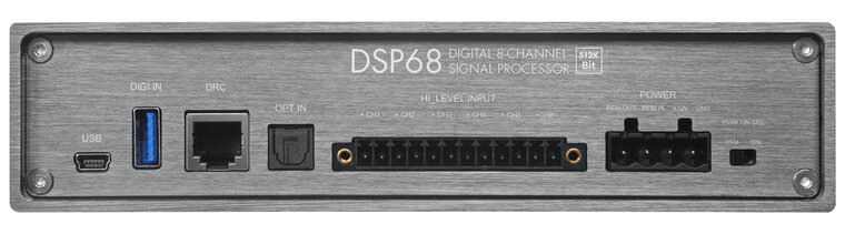 MusWay DSP68-512k dsp processor 8 kanaals met PC &amp; APP control