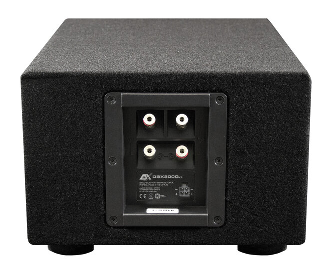 ESX DBX200Qv2 "downfire" bassreflex kist 8 inch 250 watts RMS DVC 2 ohms