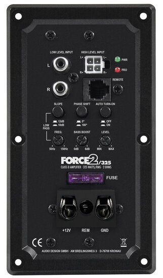 ESX FORCE2/325 mono versterker module 325 watts RMS 2 ohms