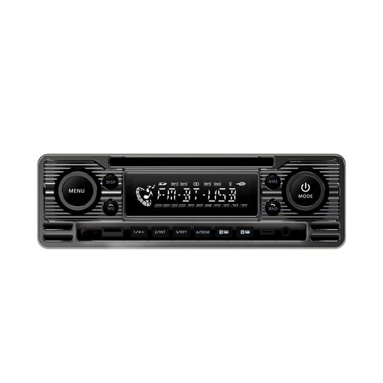SoundMax SX-MX65CL Retro-Look 1-din autoradio met USB &amp; Bluetooth