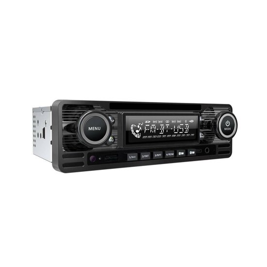 SoundMax SX-MX65CL Retro-Look 1-din autoradio met USB &amp; Bluetooth