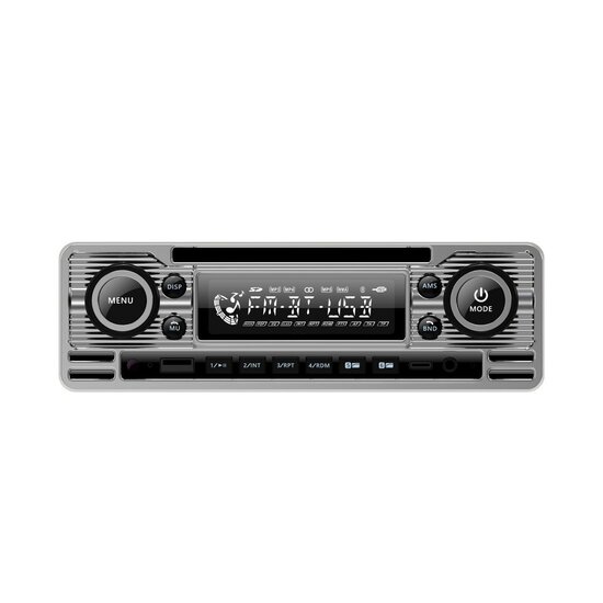 SoundMax SX-MX61CL Retro-Look 1-din autoradio met USB &amp; Bluetooth