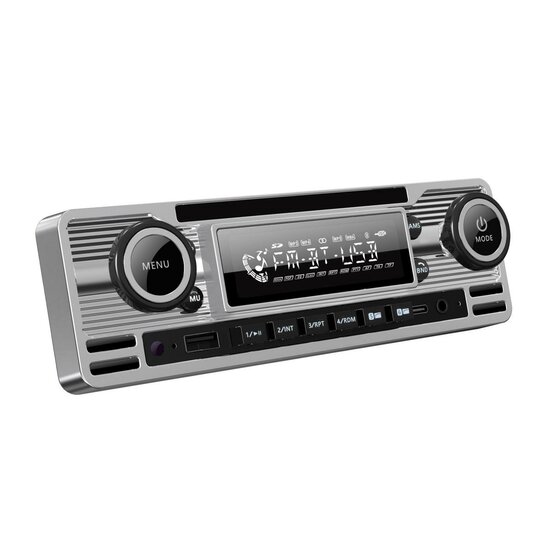 SoundMax SX-MX61CL Retro-Look 1-din autoradio met USB &amp; Bluetooth