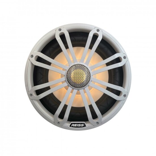 Reiss Audio RS-MTW1037W marine subwoofer 10 inch 500 watts RMS DVC 4 ohms met RGB LED