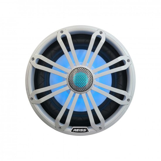 Reiss Audio RS-MTW1037W marine subwoofer 10 inch 500 watts RMS DVC 4 ohms met RGB LED