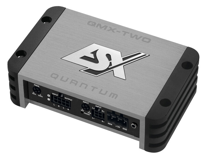 ESX Quantum QMX-TWO-BT micro 2 kanaals versterker 320 watts RMS met bluetooth