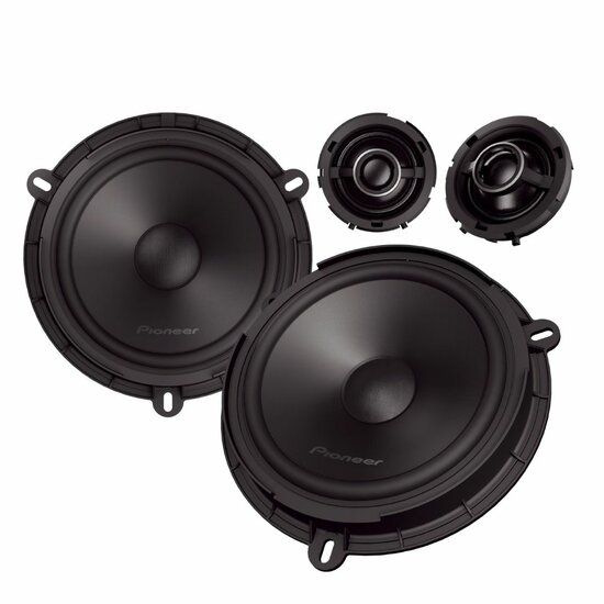 Pioneer TS-Q160C-FD (OEM FIT) custom fit 16,5 cm 2-weg compo luidspreker set 50 watts RMS 4 ohms Fiat Ford &amp; Mazda