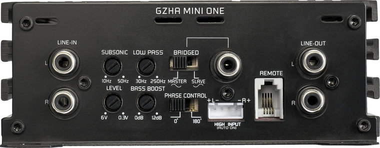Ground Zero GZHA Mini One mono block versterker 630 watts RMS 1 ohms